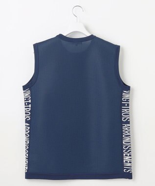 23区GOLF 【MEN】超軽量＆高通気の快適ラッセルコンビベスト ネイビー系