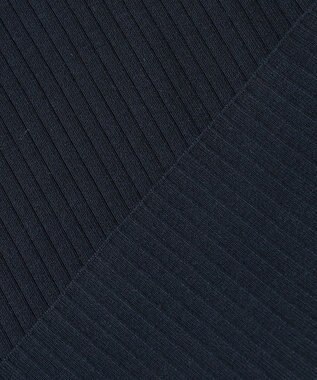 23区 S 【洗える】コンパクトリブ スクエアネック カットソー ネイビー系