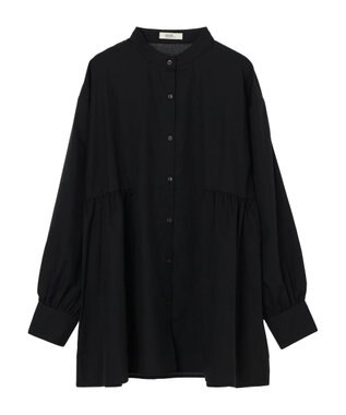 earth music&ecology サイドティアードチュニック Black