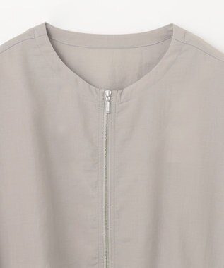 ANY 【手洗い可/UVケア】ノーカラーシアーブルゾン サンドベージュ