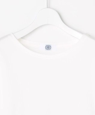 J.PRESS LADIES L レイヤードフレア カットソー ホワイト×ストライプ系