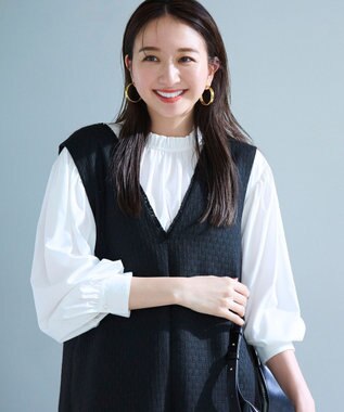 UNFILO ツイード ジャンスカ ブラック