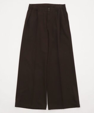 WEGO ローライズバギーフレアスラックス ブラウン