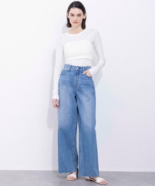 NAVE 【Nave・洗える】ガーゼフライス ロングスリーブ ホワイト系