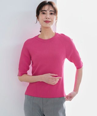 ANY SIS コクーンスリーブ ニット ピンク