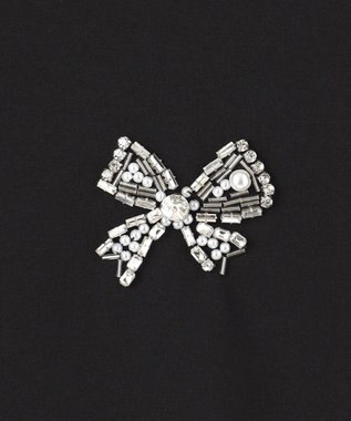 TOCCA 【美人百花掲載】BOW BIJOUX Tシャツ ブラック系