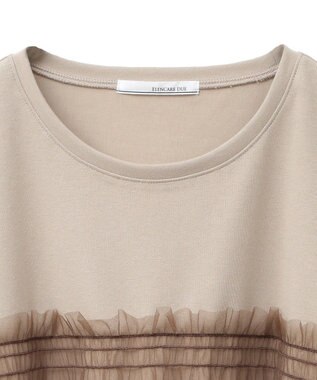 Green Parks ・ＥＬＥＮＣＡＲＥ　ＤＵＥ　チュールレイヤープルオーバ Gray Beige