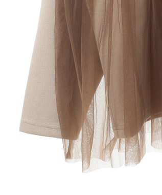 Green Parks ・ＥＬＥＮＣＡＲＥ　ＤＵＥ　チュールレイヤープルオーバ Gray Beige