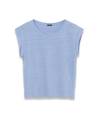 JOSEPH 【洗える】リネンジャージー　キャップスリーブトップス Faded Sky