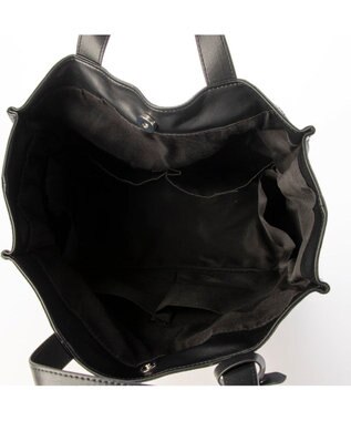 UNBILLION カシュカシュ cachecache / ガーメント合皮ショッパートートバッグ ブラック