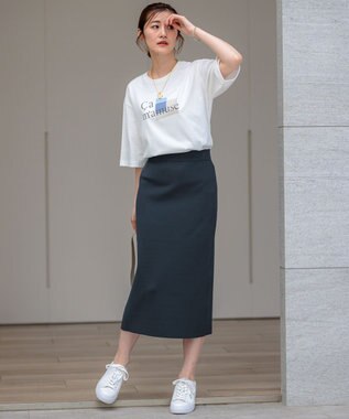 23区 S 【洗える】Ca mamuse ロゴ TEE ホワイト系