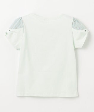 組曲 KIDS 【110-140㎝】【UVケア】パラソルアート Tシャツ ライトグリーン系