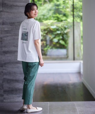 ANY L 【接触冷感/UVケア】アソートロゴ半袖Tシャツ オフバックロゴ