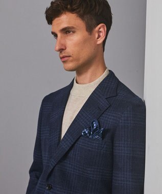 GOTAIRIKU 【Ermenegild Zegna/ゼニア】トロフェオ カシミヤ ジャケット_ネイビーチェック ネイビー系4