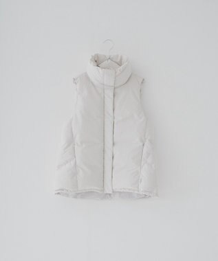 KWD 【日本製/高品質ダウン】STAND COLLAR DOWN VEST ダウンベスト アイボリー