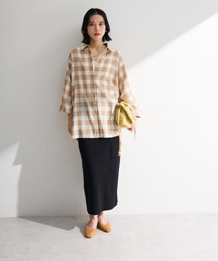 Green Parks 【しゃれシャツ】イージーケアシャーリングシャツ Beige