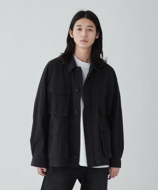 WEGO 【ユニセックス着用ITEM】ファティーグジャケット ブラック
