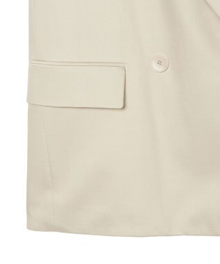JOSEPH ソフトビスコーステーラリング　ダブルブレステッドジャケット Quail