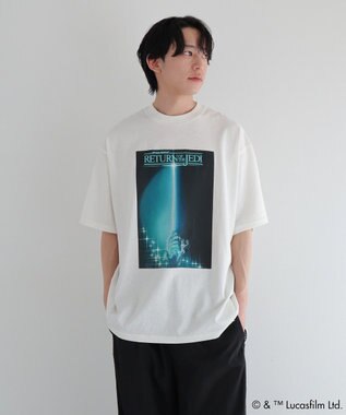 Green Parks ＳＴＡＲ　ＷＡＲＳ／グラフィック半袖ＢＩＧＴＥＥ White