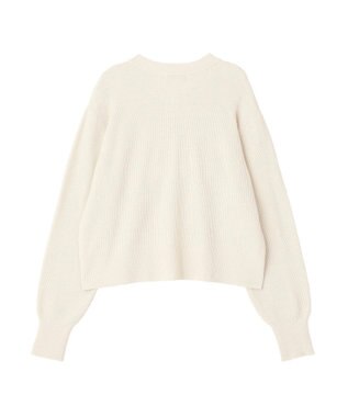 Green Parks アンチピリング金ボタンニットカーディガン Ivory