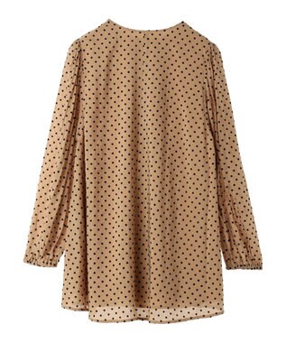 earth music&ecology ドットチュニック丈リボン付きワンピース Dot