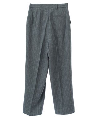 Green Parks きれいシルエットパンツ（ワイドストレート／柄） Stripe