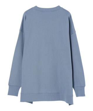 CRAFT STANDARD BOUTIQUE 裏起毛クルーネックチュニック Sax