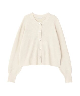 Green Parks アンチピリング金ボタンニットカーディガン Ivory