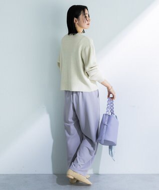 Green Parks アンチピリング金ボタンニットカーディガン Ivory