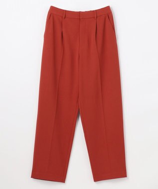 ANY L 【裏起毛/ウエストゴム】ウォームテーパードパンツ オレンジ