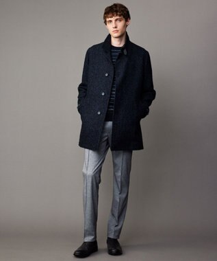 JOSEPH ABBOUD 【ウエストも伸びる！/ストレッチ/弱撥水】フランネルジャージ コンフォートパンツ ライトグレー系