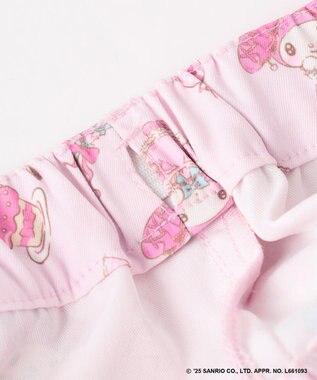 ANY KIDS 【マイメロディ＆クロミ×ANY KIDS】総柄 ティアードスカート ピンク×マイメロディ