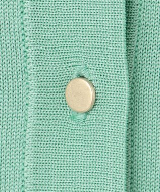 自由区 【アンサンブル対応・洗える】アセテートコットン カーディガン グラスグリーン