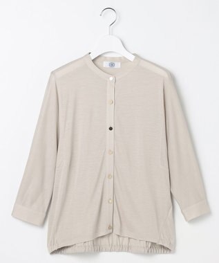 J.PRESS LADIES 【洗える・接触冷感】ジャージー ブルゾン グレージュ系