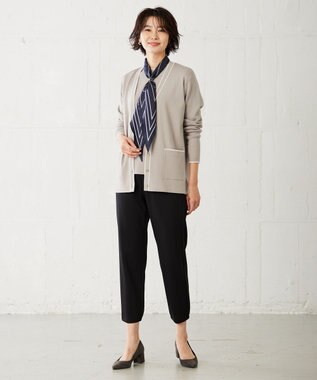 J.PRESS LADIES 2WAY ライン スカーフ リング シルバー系