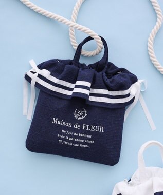 Maison de FLEUR マリンダブルリボン２Ｗａｙトートバッグ