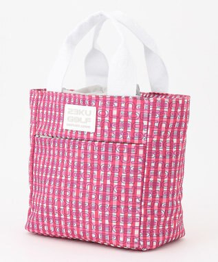 23区GOLF 【UNISEX】オリジナルギンガムチェック 保冷カートバッグ ピンク系3
