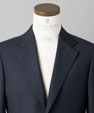 GOTAIRIKU 通年仕様【DORMEUIL/ドーメル】ミレニアル  3ピーススーツ(ネイビー) ネイビー系1