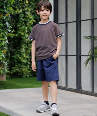 J.PRESS KIDS 【140-170cm】サッカージャージ リブＴシャツ ダークブラウン系