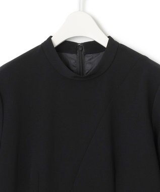 ICB 【洗える・ブラックフォーマル】 TaPeダブルクロス フレアワンピース ブラック系