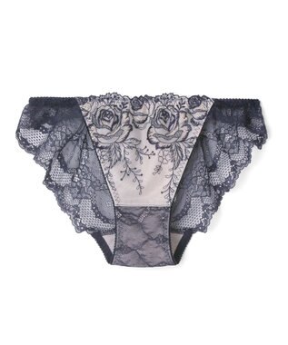 San-ai Resort（三愛水着楽園） エレガントコレクション2402バックレースショーツ 【northerly】 Bグレー