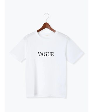 Te chichi パール&刺繍ロゴスタンダードTシャツ オフホワイト