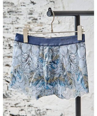 WACOAL MEN WACOAL MEN 【レースボクサー】 ボクサーパンツ フロント快適グラマラス 通気性 スカラ始末(裾部分) 前閉じ レース 下着 メンズ WT3826 /ワコールメン グレー