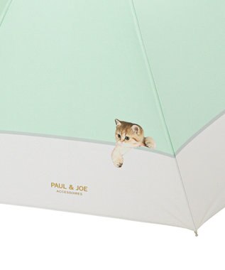 MOONBAT 【軽量】PAUL & JOE 晴雨兼用日傘 長傘 スウィンギングヌネット 一級遮光 遮熱 UV ミントグリーン