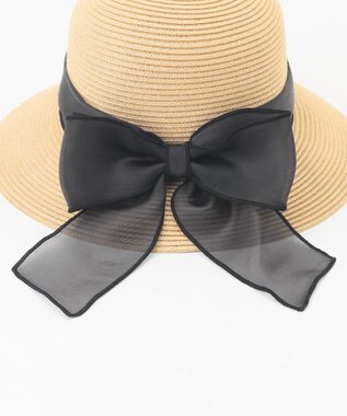 ANY KIDS リボン ブレード ハット モカ×ブラック