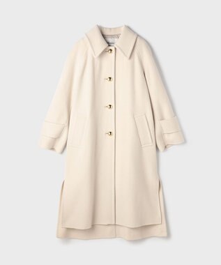 GRACE CONTINENTAL ウールカシミヤリバーコート キナリ