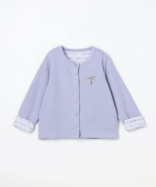 ANY KIDS まいにちスナップカーディガン ラベンダー