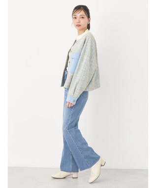 earth music&ecology ツイードジャケット Blue