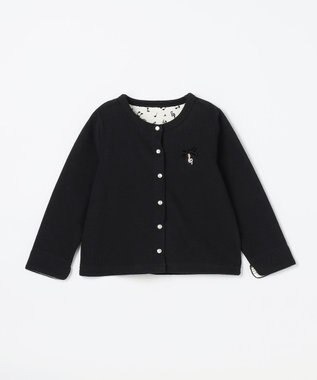 ANY KIDS まいにちスナップカーディガン ブラック