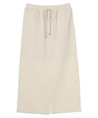 Green Parks カットコールタイトスカート Ecru